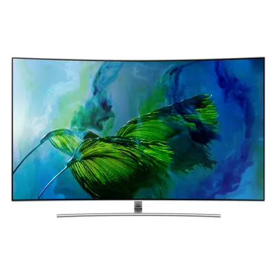 Televizor curbat, Smart QLED, Samsung QE55Q8CAM, 138 cm, Ultra HD 4K