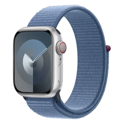 Apple Watch S9, Cellular, 41mm, Silver Aluminium Case, Winter Blue Sport Loop