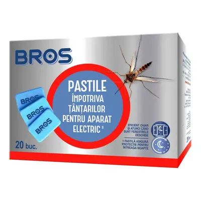 Bros Rezerve Aparat Electric Impotriva Tantarilor 20 Pastile