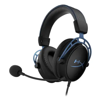 Casti gaming cu microfon HyperX Cloud Alpha S, PC si PS4, Albastru