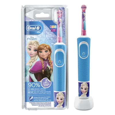 Periuta de dinti electrica pentru copii Oral-B Vitality D100.413.2K Frozen, 7600 oscilatii, 2 pr