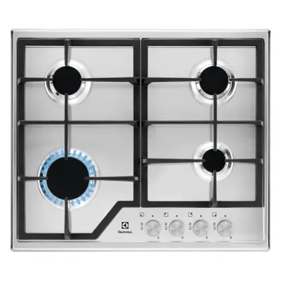 Plita incorporabila Electrolux KGS6426SX, Gaz, 4 arzatoare