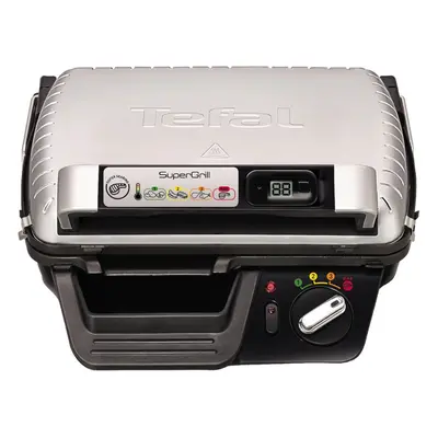 Gratar electric Tefal Super grill GC451B12, 2000W, Placi 40x20cm, Temperatura ajustabila, Argint