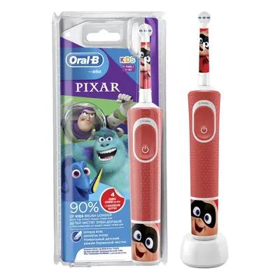 Periuta de dinti electrica pentru copii Oral-B D100 Vitality Pixar, 7600 oscilatii, 2 programe, 