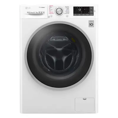 Masina de spalat rufe cu uscator LG F4J7TH1W, 8/5 kg, 1400 RPM, Wi-Fi, Clasa A