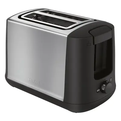 Prajitor de paine Tefal TT340830, 850 W, 2 felii, Negru/Argintiu