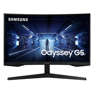 Monitor Gaming LED Samsung LC27G55TQWRXEN, 27", WQHD, Curbat, VA, 1ms, 144Hz, Negru