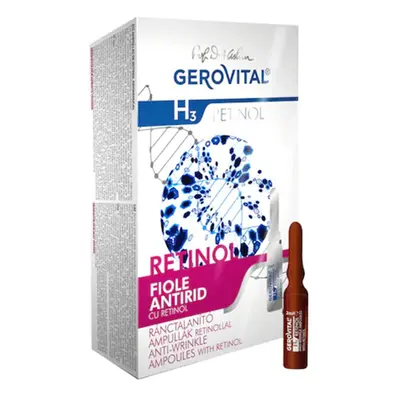 Fiole Antirid Gerovital H3 cu Retinol, 10 Buc/Pachet x 2 ml