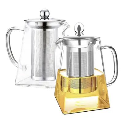 Set 2 ceainice cu infuzor Quasar & Co, 550 ml, recipiente pentru ceai cu infuzor si capac