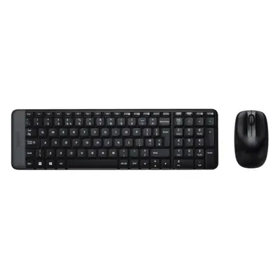 Kit wireless tastatura, Mouse Logitech MK220, Negru