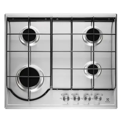 Plita incorporabila Electrolux EGH6242BOX, Gaz, 4 Arzatoare, Aprindere electrica, 60 cm, Inox