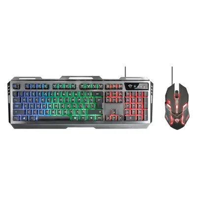 Kit tastatura si mouse gaming Trust GXT 845 Tural, Negru