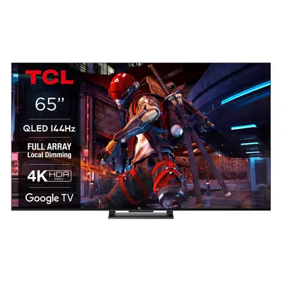 Televizor Smart QLED TCL 65C745, 164 cm, Smart Google TV, Ultra HD 4K, Clasa G