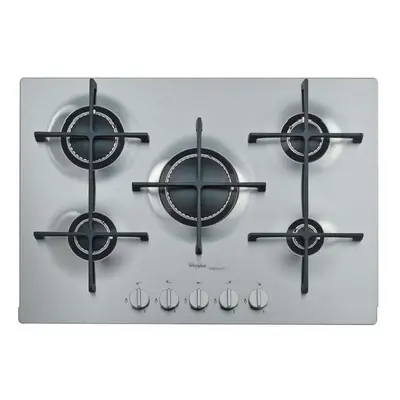 Plita incorporabila Whirlpool AKT 798/IXL, Gaz, 5 Arzatoare, Aprindere electrica, Inox iXelium