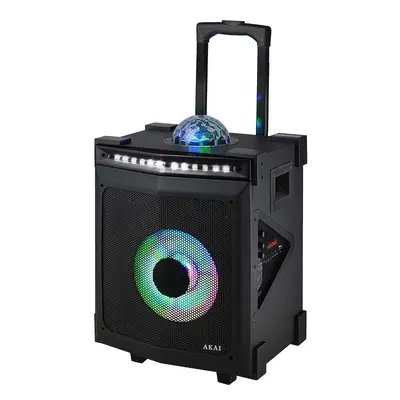 Boxa portabila Akai ABTS-80, Karaoke, Disco ball, Negru