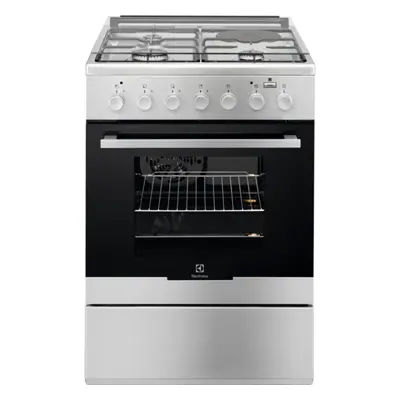 Aragaz mixt Electrolux EKM64900OX PlusSteam, Grill, Cuptor electric, 3 arzatoare, 1 zona de gati