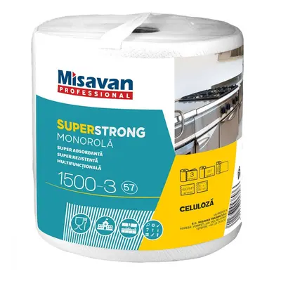 Prosop Hartie Monorola Misavan, Professional Super Strong, 3 Straturi, 527 Foi, 19 g/m², Dimensi