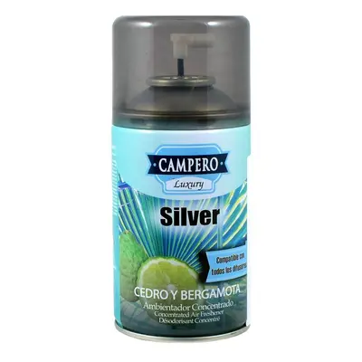 Rezerva Odorizant Camera Campero Luxury Silver, 250 ml, Parfum de Bergamota