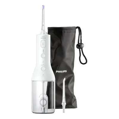 Irigator bucal Philips Sonicare Power Flosser 3000, 2 capete, 2 moduri de curatare, alb