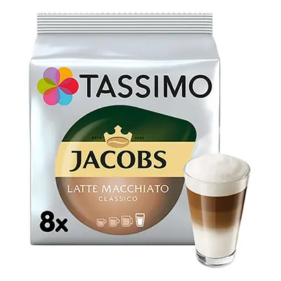 Capsule cafea, Jacobs Tassimo Latte Machiato, Set de 5 x 8 bauturi de 295 ml