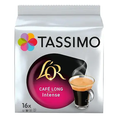 Capsule cafea, L'OR Tassimo Café Long Intense, intensitate 8, 80 bauturi x 120 ml, 80 capsule