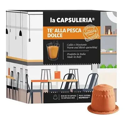 Ceai de Piersici, 80 capsule compatibile Nespresso, La Capsuleria