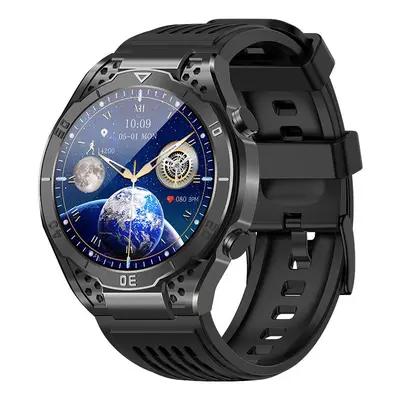 Smartwatch iSEN JA01 Black, AMOLED 1.43"HD, Glicemie, Apel Bt, Apel SOS, Asistare vocala, Nivel 