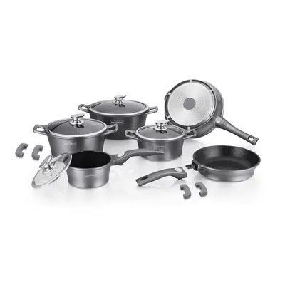 Set oale marmorate Royalty Line ES 2014M 14 piese - silver