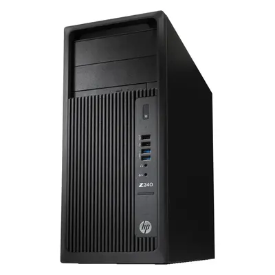 Sistem Desktop PC HP Workstation Z240, Intel Xeon E3-1240v6, 16GB DDR4, SSD 256GB, nVIDIA Quadro