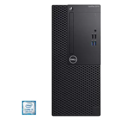 Sistem Desktop PC Dell OptiPlex 3070 MT, Intel® Core™ i3-9100, 8GB DDR4, SSD 256GB, Intel® UHD G