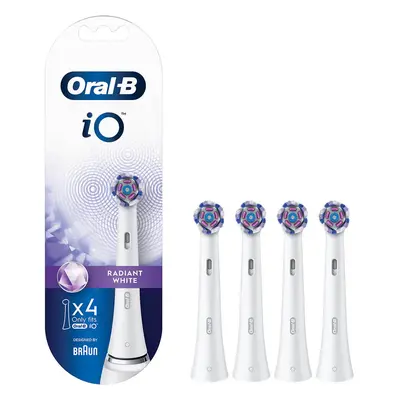 Rezerve periuta de dinti electrica Oral-B iO Radiant White, 4 buc, Alb