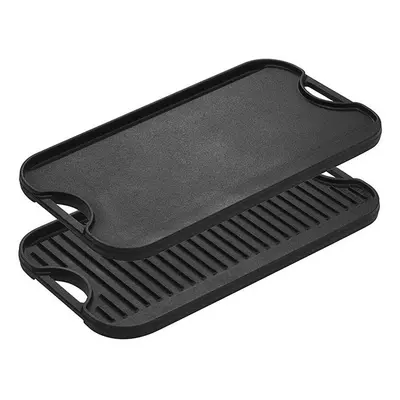 Plita din fonta cu 2 fete neteda si grill Lodge 51 x 26 cm L-PGI3