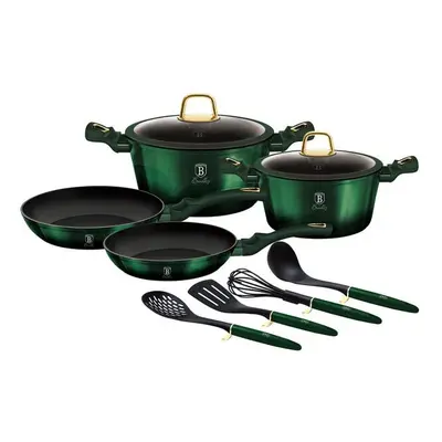 Set oale marmorate cu capace 10 piese Emerald Collection Berlinger Haus BH 7039