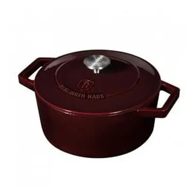 Oala fonta 20 cm cu capac Burgundy Berlinger Haus BH 6516