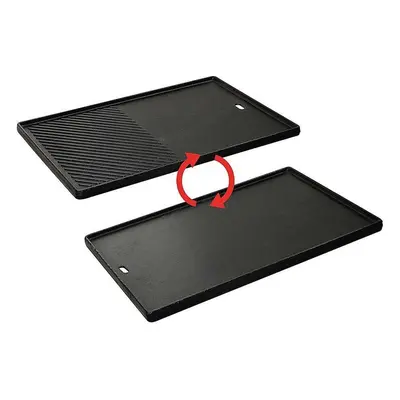 Plita din fonta cu 2 fete neteda si grill 44,5 x 29,5 cm pentru gratar Kansas Pro 4 Turbo Enders