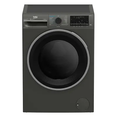 Masina de spalat rufe Beko cu uscator B5DFT59442M, 9/6 kg, 1400 RPM, Manhattan Gray, Clasa energ