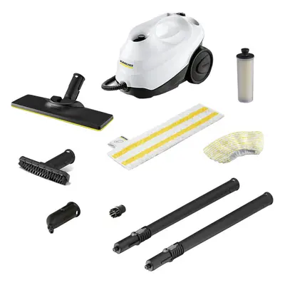 Aparat de curatat cu abur Karcher SC 3 EasyFix, 1900 W, 1 l, 3.5 bar, Incalzire 30 secunde, Alb/