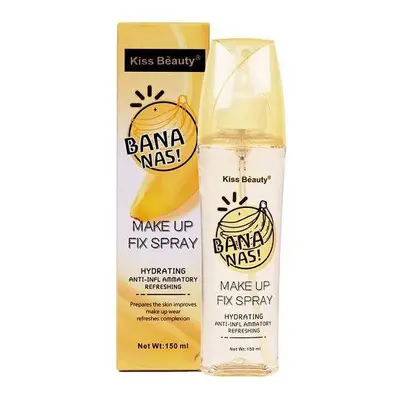 Spray de Fixare Hidratant, Antiinflamator, Kiss Beauty, Bananas, 150 ml