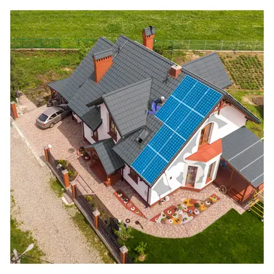 Sistem panouri fotovoltaice COMPLET, Montaj inclus, 5 kWp, Monofazat OFF-GRID, Stocare 5,12kw, P