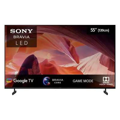 Televizor Smart LED Sony Bravia 55X80L, 139 cm, Ultra HD 4K, Google TV, Clasa G