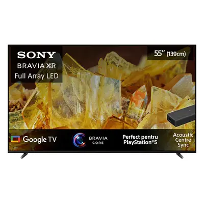 Televizor Smart LED Sony Bravia 55X90L, 139 cm, Ultra HD 4K, Google TV, Clasa G