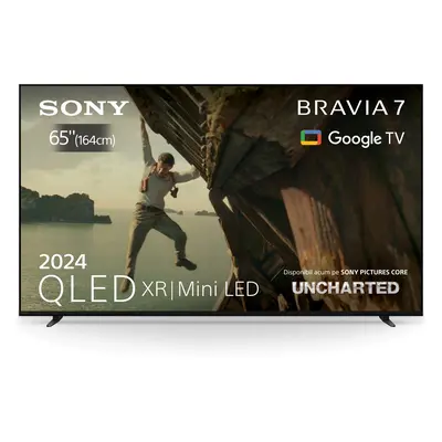 Televizor smart Mini LED Sony BRAVIA 7 65XR70 (Model 2024), 164 cm, 4K Ultra HD, 120 Hz, Clasa D