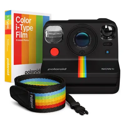 Pachet aparat foto instant Polaroid EB Now Plus Generation 2, USB, Negru