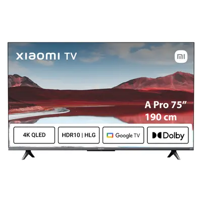 Televizor smart Xiaomi ELA5487EU, 189 cm, Ultra HD 4K, Google TV, Clasa E