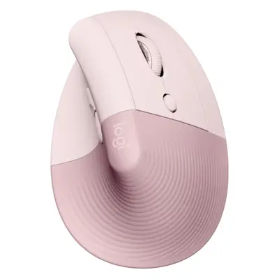 Mouse Logitech Lift Vertical Ergonomic, Wireless, Bluetooth, Rose / Dark Rose