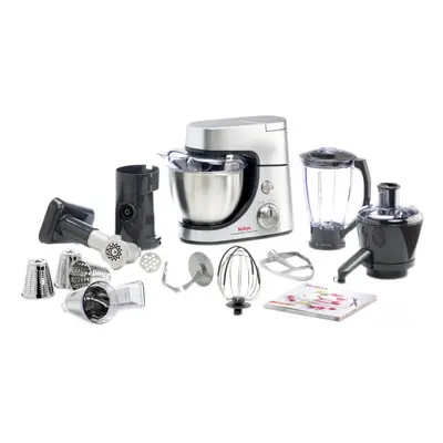 Robot de bucatarie Tefal Masterchef Gourmet QB505D38, 900 W, 6 viteze + Puls, bol 4.6 l, Arginti