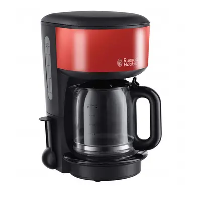 Cafetiera Russell Hobbs Flame Red 20131-56, 1000 W, 1.25 l, 10 cesti, Negru/Rosu