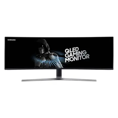 Monitor Gaming curbat QLED Samsung 49" Super Ultra-wide 32:9, HDR, 144Hz, 1 ms, HDMI, Display Po