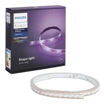 Banda LED inteligenta Philips Hue LightStrip Plus 7190155PH, Wi-Fi, Lumina RGB, 2 m