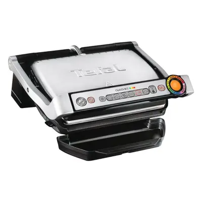 Gratar electric Tefal Optigrill+ Wafles GC716D12, 2000W, 6 programe, Accesoriu pentru gofre, Arg